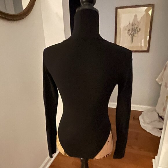 Forever 21 – Black Ribbed Turtleneck Bodysuit – Size XS - Picture 5 of 6